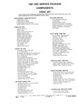 Previous Page - Parts Catalog 31 July 1987